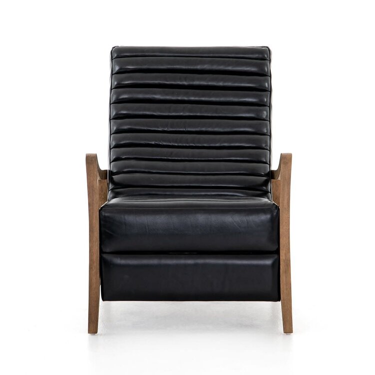 Four Hands Chance Recliner- Dakota Black
