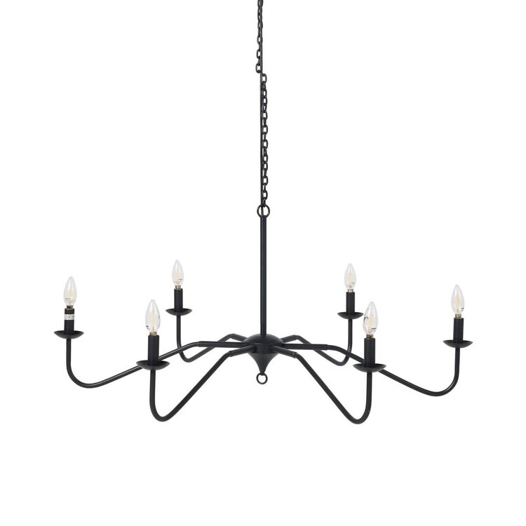 Four Hands 42" Edlyn Chandelier Small- Antiqued Iron