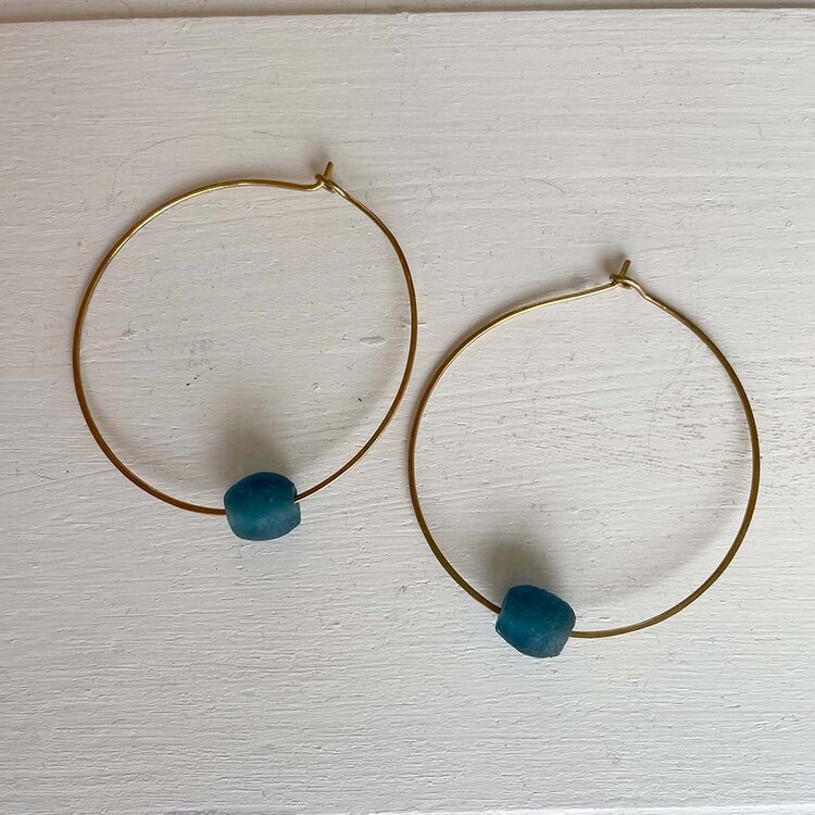 Esme Earrings (Skinny Hoops)