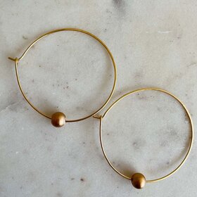Esme Earrings (Skinny Hoops) Gold