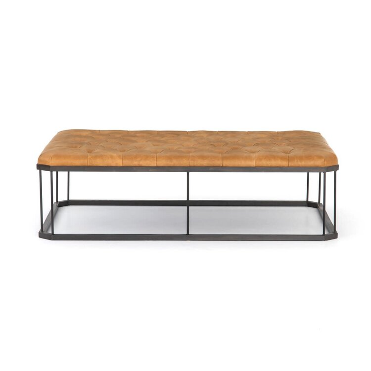 Four Hands Isle Ottoman- Palermo Butterscotch