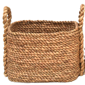 Beyond Borders Mercado Waterhyacinth Putar Rectangular Basket,