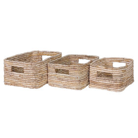 Beyond Borders Coil Abaca Rectangular Basket,
