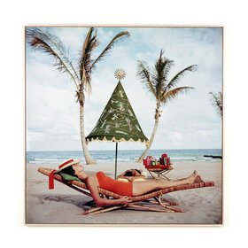 Four Hands Palm Beach Idyll by Slim Aarons - Natural Maple Floater