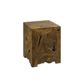 Teak Root Tall End Table