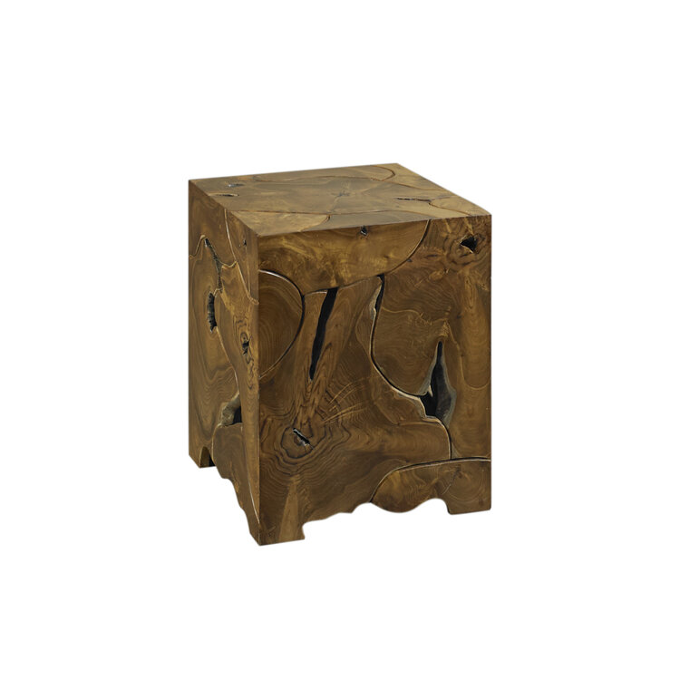 Teak Root Tall End Table