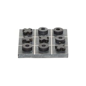 Atelier Home Marble Tic Tac Toe Set- Black