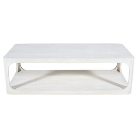 Beyond Borders Jude Coffee Table White Wash Sand Blasted