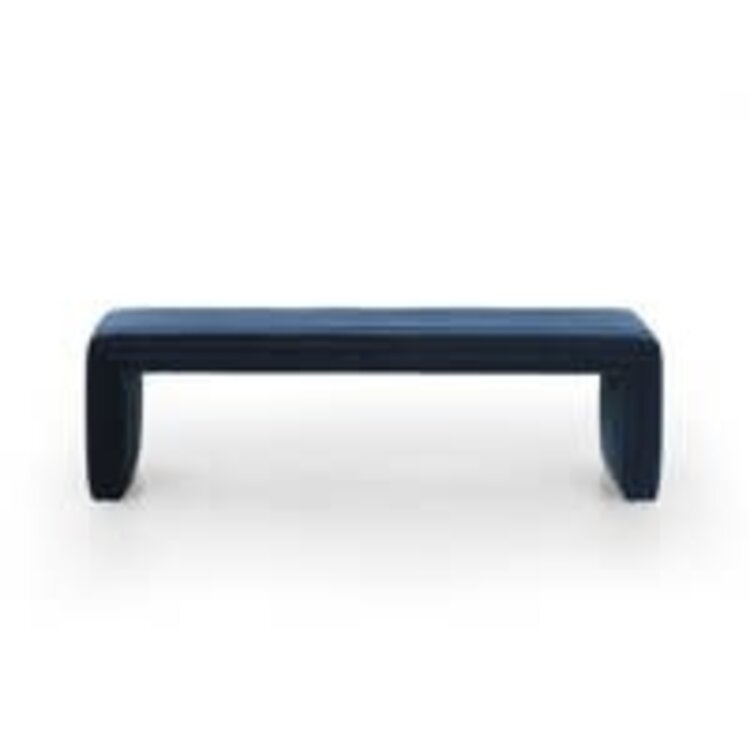 Four Hands Augustine Bench- Sapphire Navy