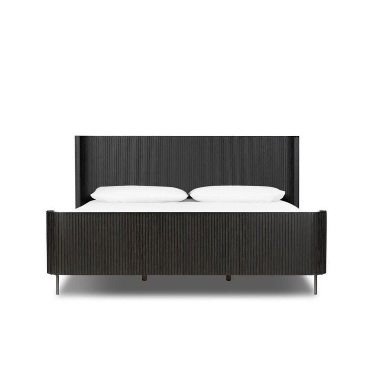 Four Hands Fletcher Bed, King Distress Black