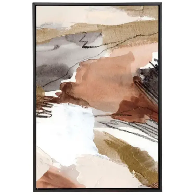 Antique Gold- Black Frame Gold Facing, 36" x 48"