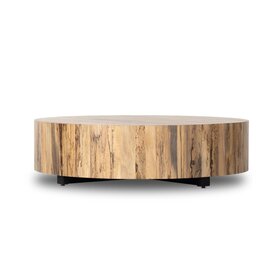 Four Hands Hudson Large Coffee Table-Spalted Primavera