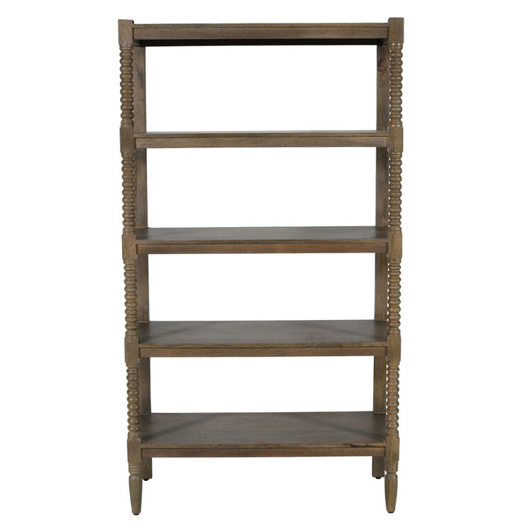 Beyond Borders Celine Bookcase- Grey Wash