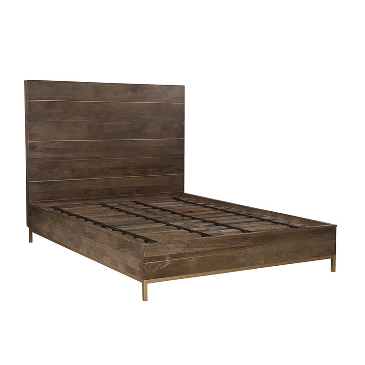 Beyond Borders Courtney Bed, King Grey Wash