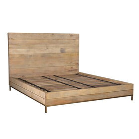 Beyond Borders Courtney King Bed, Sand Dune