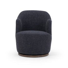 Four Hands Aurora Swivel Chair- Thames Slate