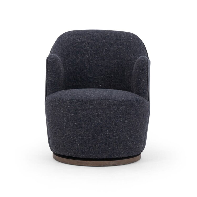 Four Hands Aurora Swivel Chair- Thames Slate