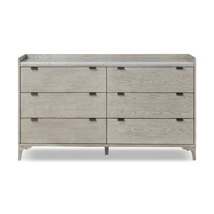 Four Hands Viggo 6 Drawer Dresser- Vintage White Oak