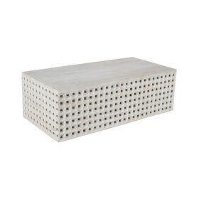 Atelier Home Delray Cocktail Table White Wash Sandblasted