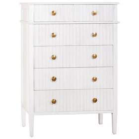 Atelier Home Madison Tall Boy Chest- Monument White