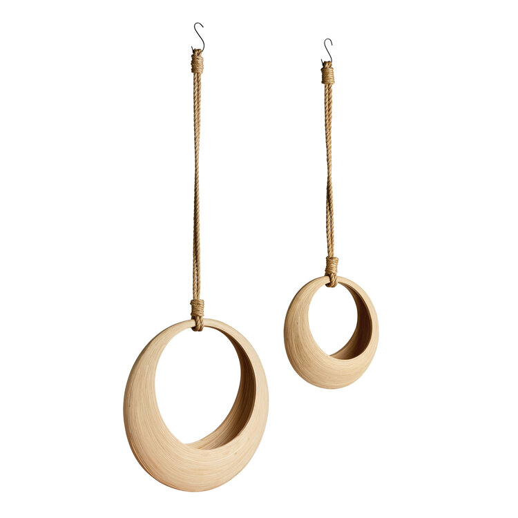 Jayla Bamboo Hanging Basket-