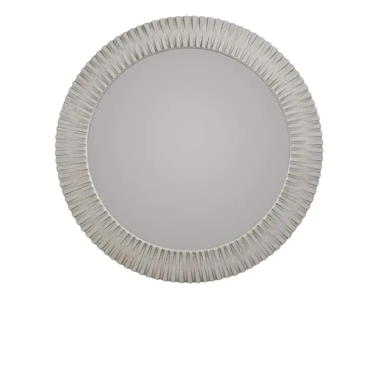 Myrtle 50" Round Mirror- Gray Wash