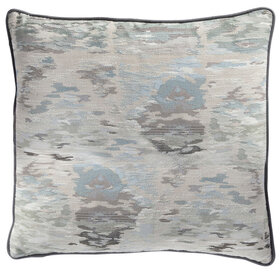 River Water Moss Feather, 22" x 22"