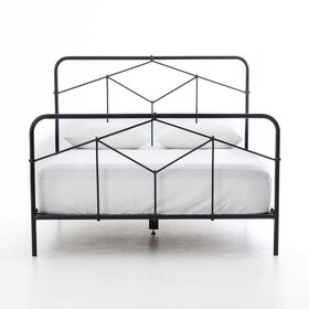 Four Hands Casey Bed, Queen Sandblasted Vintage Black