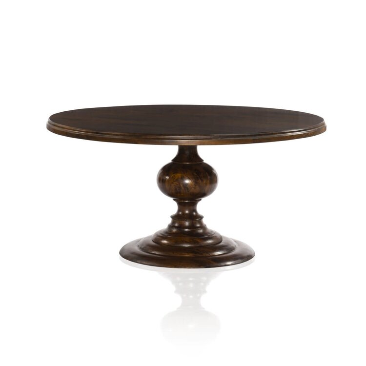 Four Hands Magnolia Round Dining Table- Dark Oak
