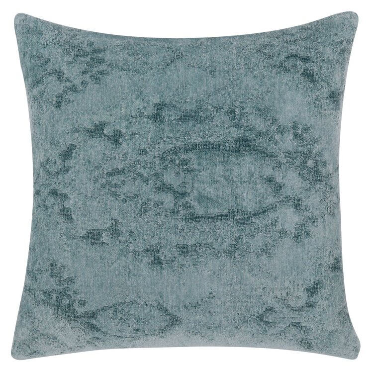SLD Oliver Chambray Blue Pillow, 22" x 22"