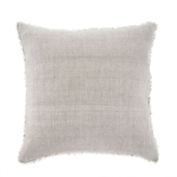 Lina Linen Pillow, 24" x 24" Oat