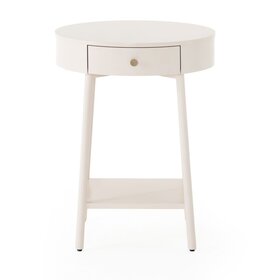 Four Hands Van Nightstand- Matte Alabaster