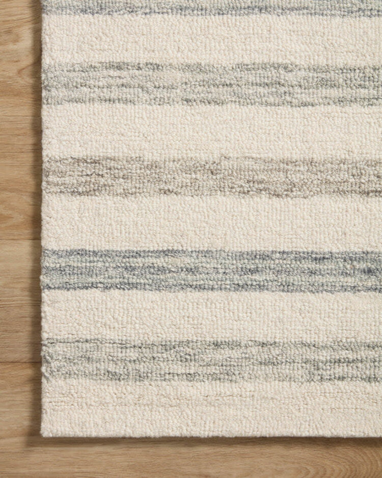 Chris-CHR-05 Ivory/Slate Rug, 2'6" x 9'9"