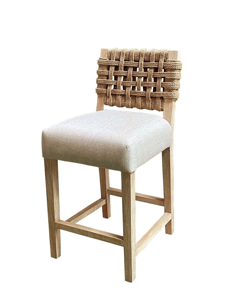 Southern Sky Maya Counter Stool- New White Wash