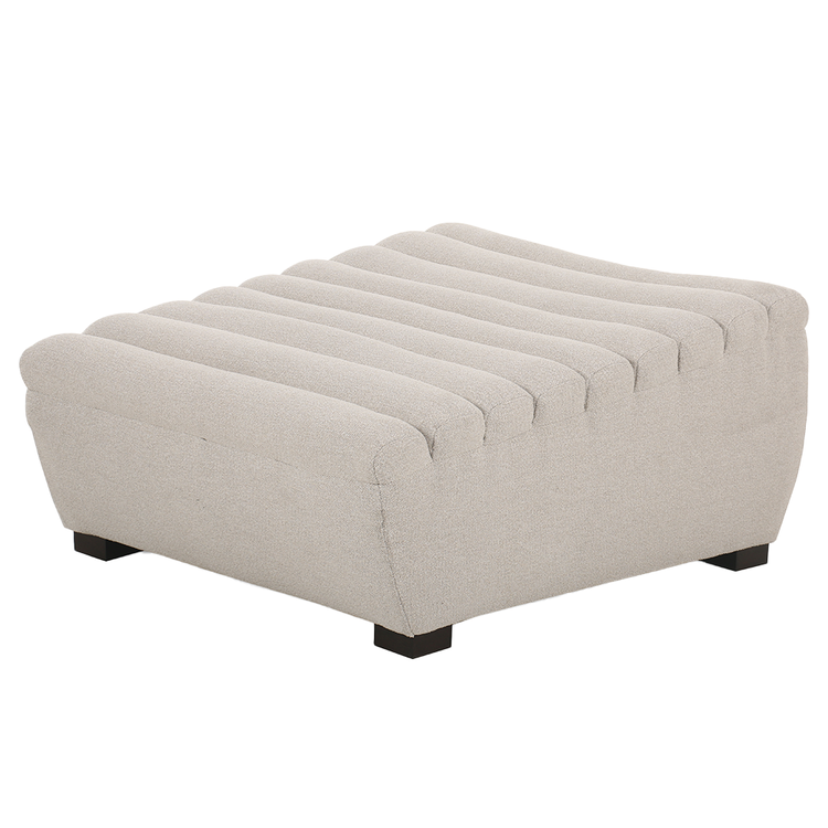 Rico Ottoman- Raffina Natural/Charcoal