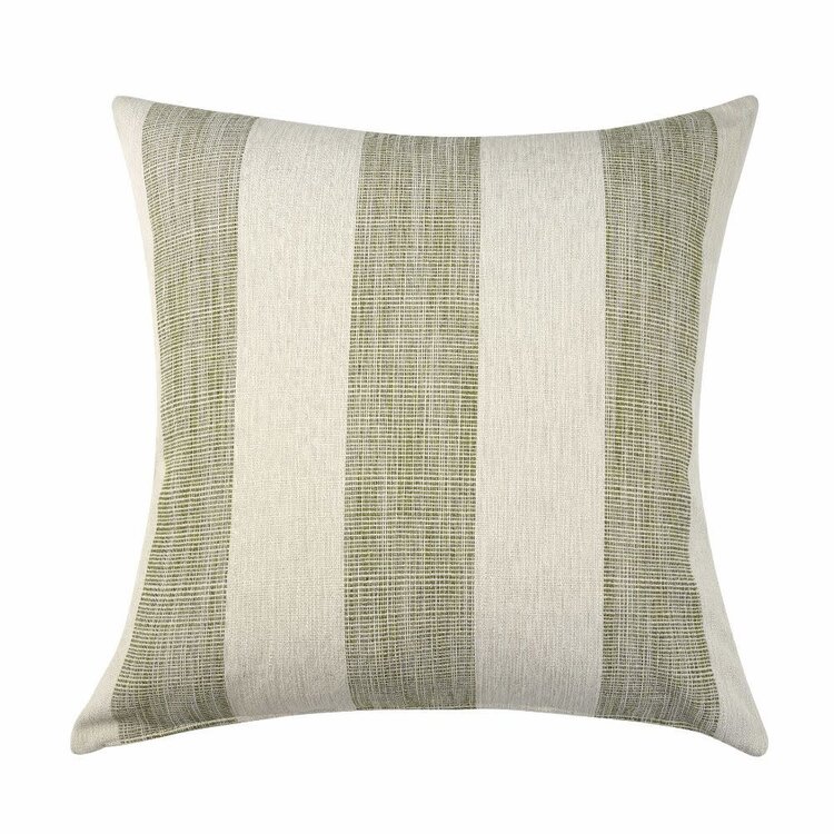Ronan Striped Pillow, 24" x 24" Passage Nickel