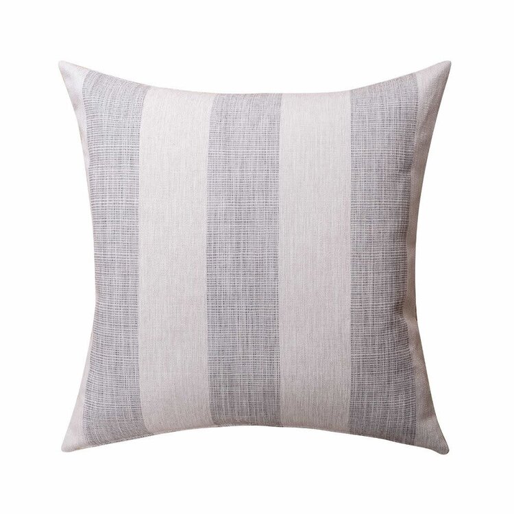 Ronan Striped Pillow, 24" x 24" Passage Nickel