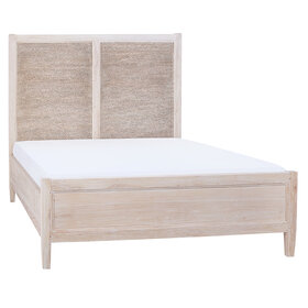 Beyond Borders Amanda Bed, Queen Weathered White