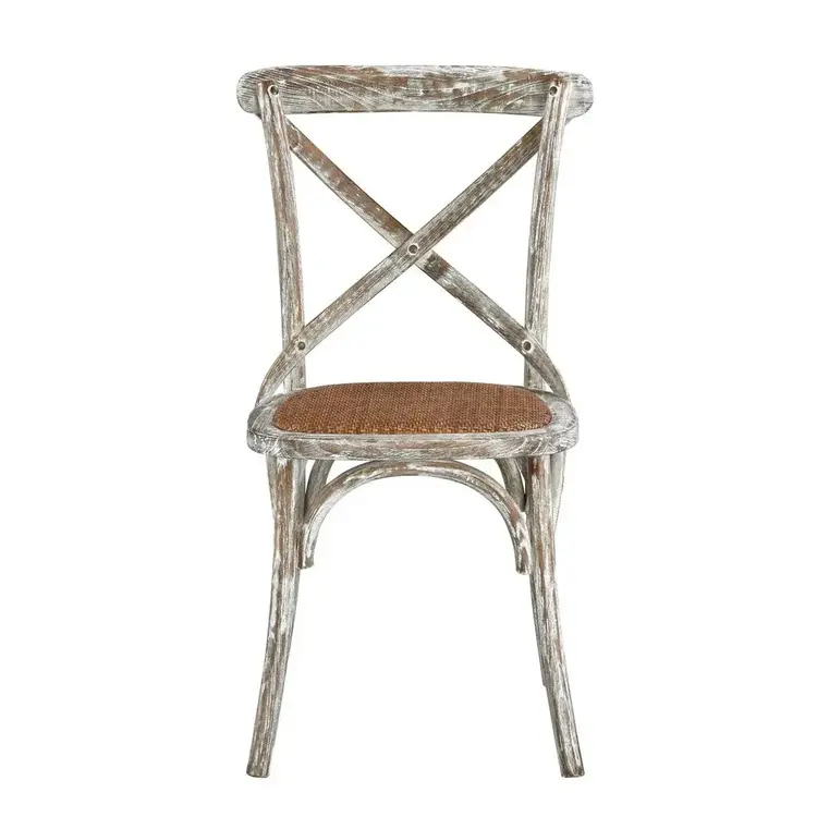 Brody X-Back Side Chair (Washed White)