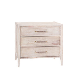 Beyond Borders Amanda Nightstand- Weathered White