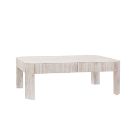 Beyond Borders Christopher Coffee Table- Weathered White