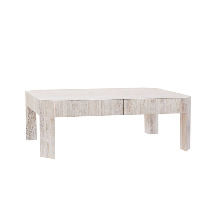 Beyond Borders Christopher Coffee Table- Weathered White
