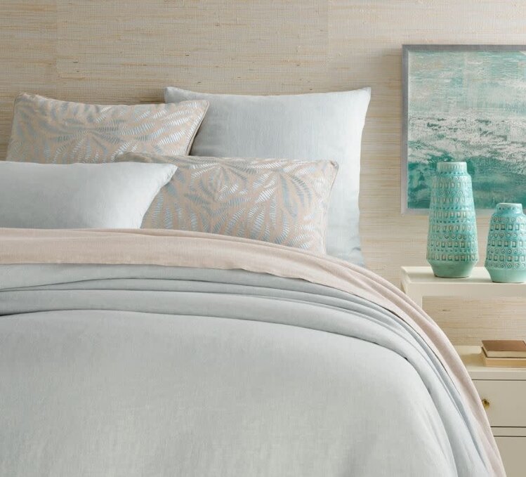 Lush Linen Duvet Cover, Sky King