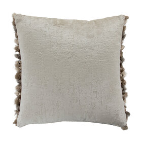 Afghan Moonstone Feather, 22" x 22"