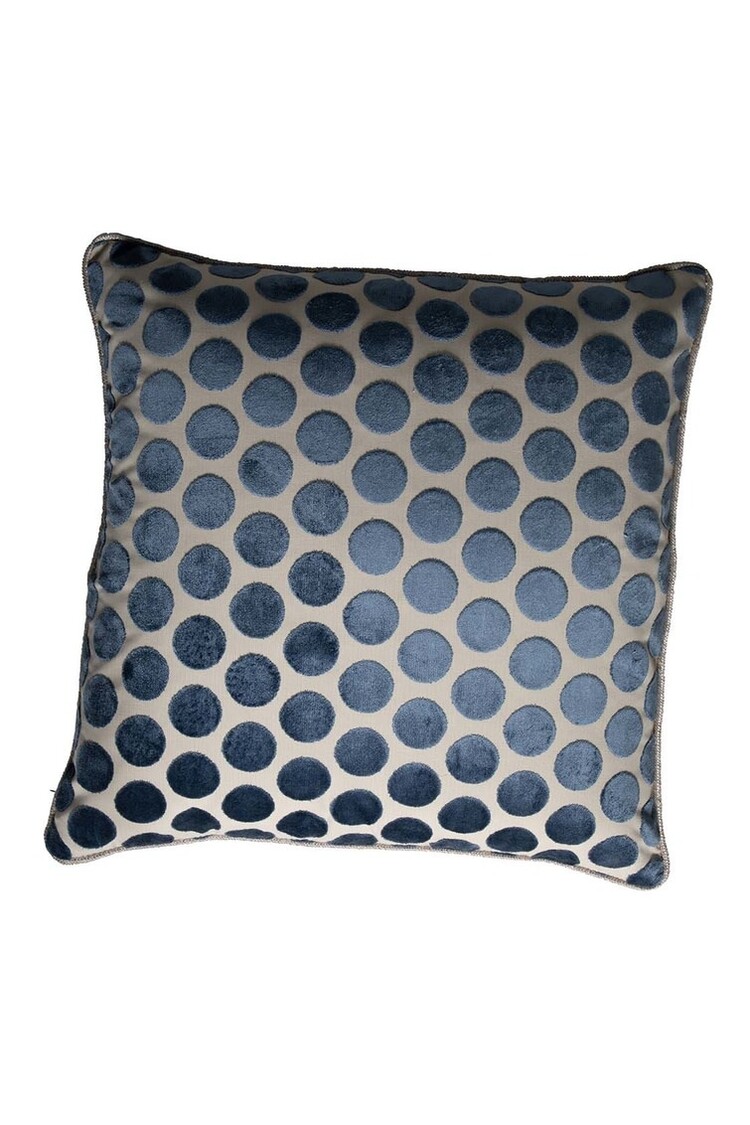 Polka Dot Marine Feather, 22" x 22"