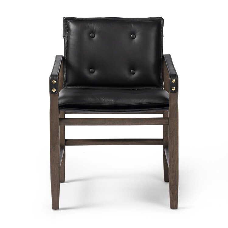 Four Hands Lenz Dining Armchair- Carson Black