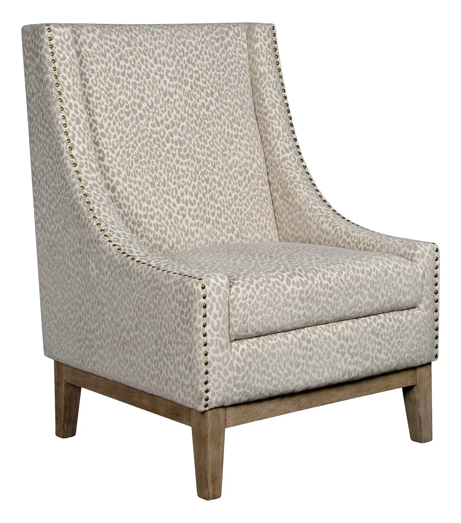 Gray leopard chair discount