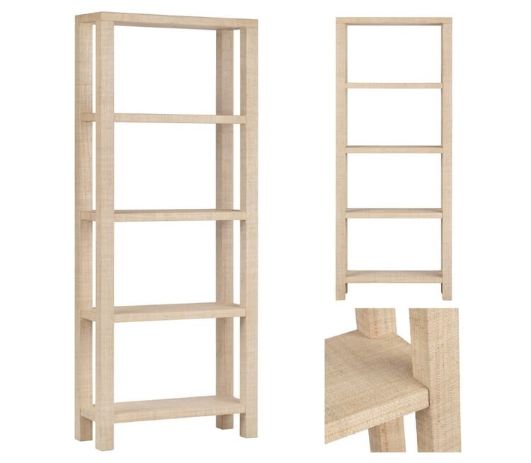 Providence 4 Shelf Rafia Etagere