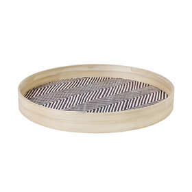 Jes & Gray Cas Chevron Round Tray