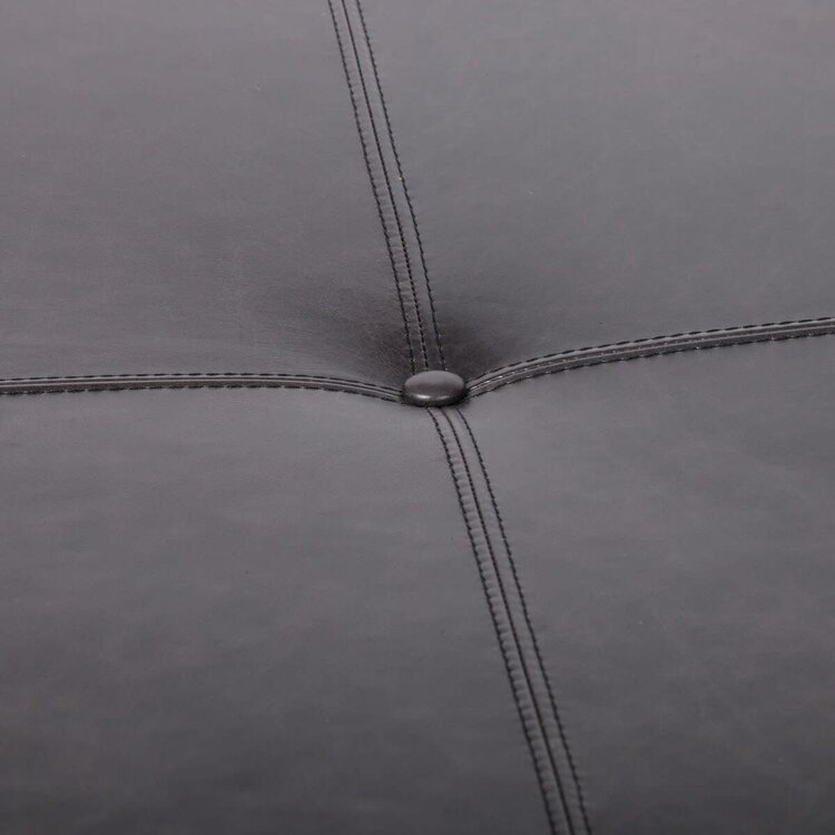 Four Hands Edwyn Large Ottoman- Sonoma Black